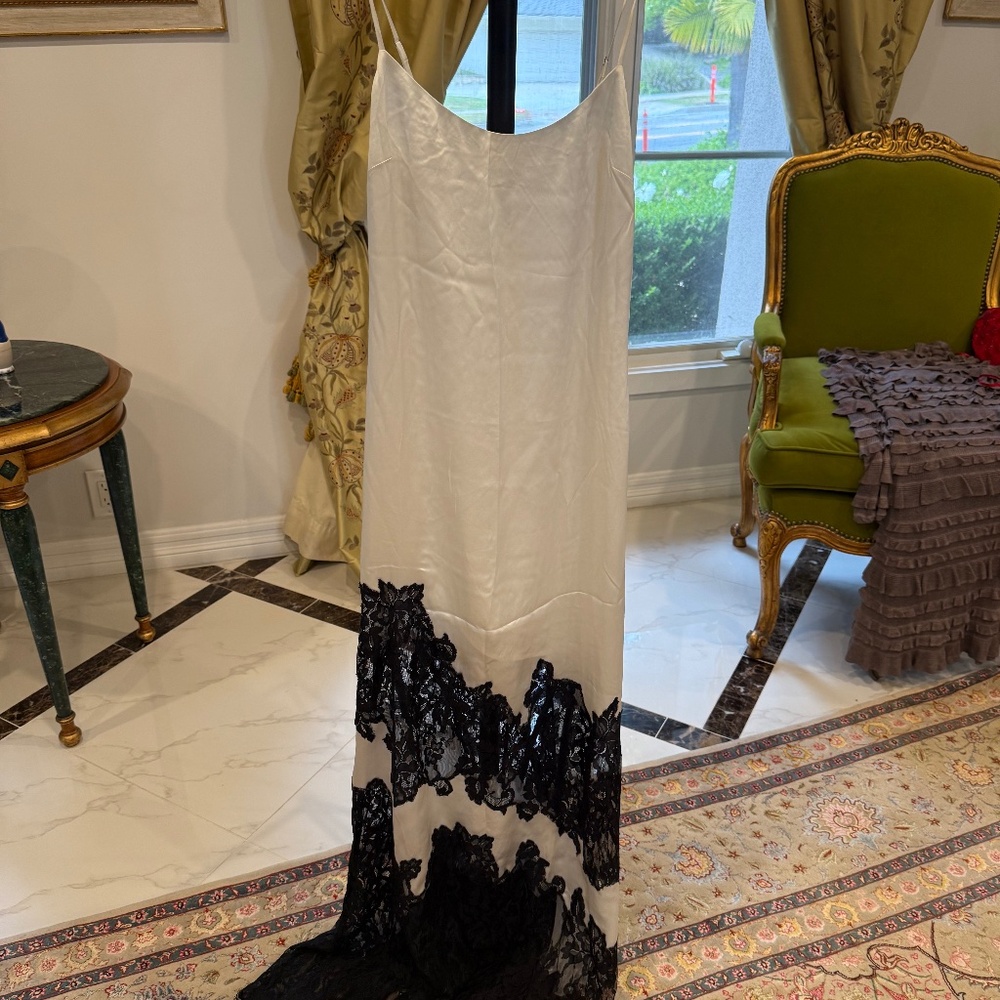 Long silk dress